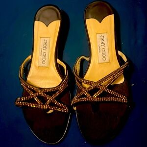 JIMMY CHOO.  Sandals. Made in Italy. Never used